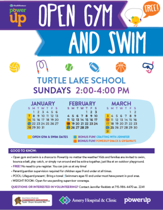 School District Open Gym/Swim program